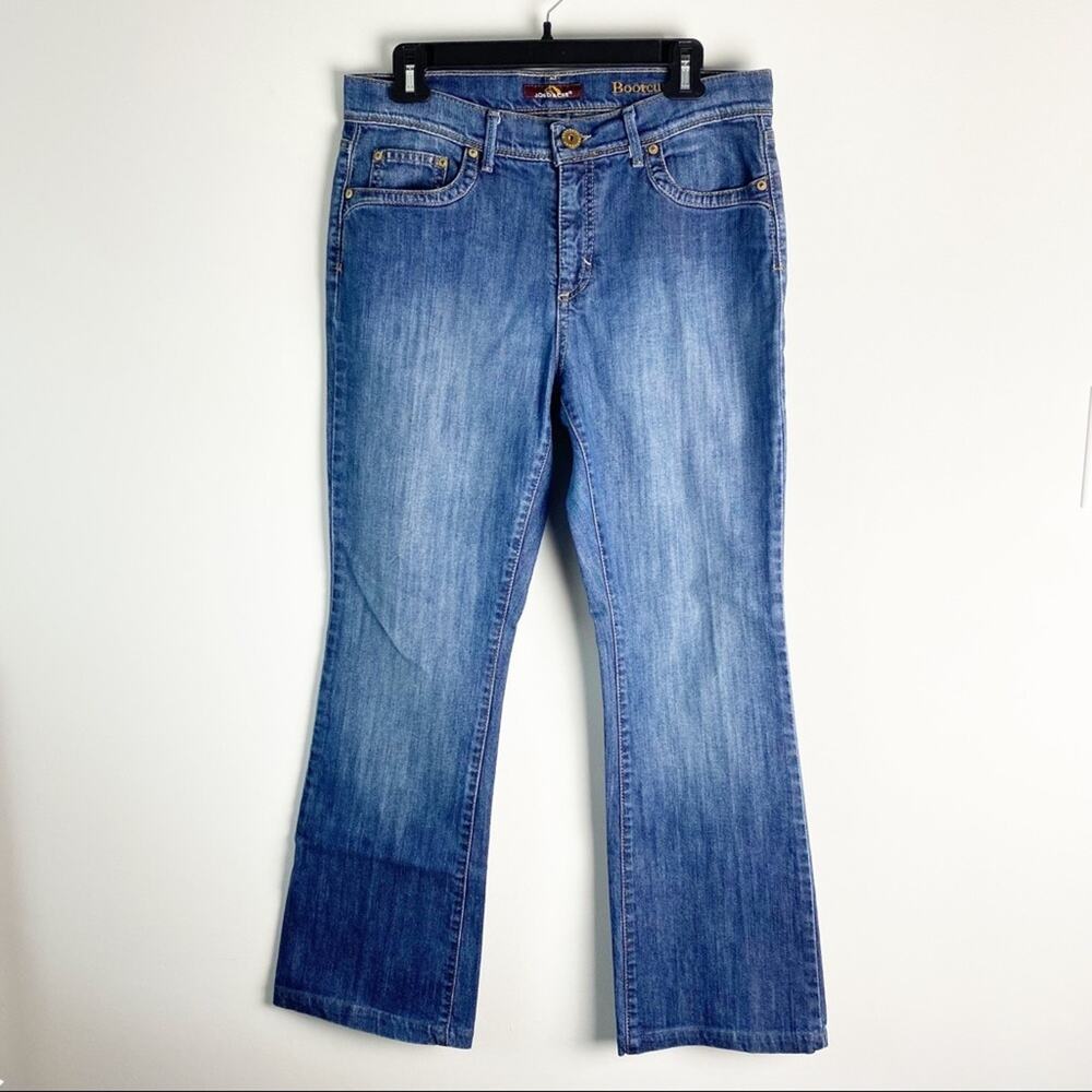 Jordache Bootcut Blue Jeans Boho Size 12 Y2K 90s Western Festival Cowgirl